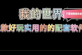 我的世界：2款好玩的辅助软件，链接在结尾视频封面