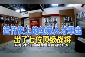 近代史上的湖北红安，人才辈出，出了七位顶级战将