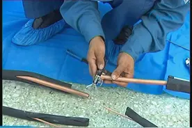 售后维修培训资料-如何加长空调连接管-方法适用美的、格力等空调视频封面