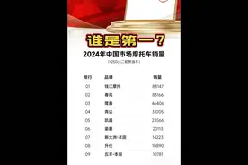 官方认证来了，连续13年销量冠军，钱江实至名归！ #机车 #QJmotor #摩托车销量排行榜