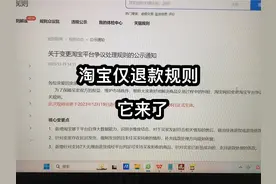 你们心心所念关于淘宝仅退款的规则，他来了#干货分享 #新手小白