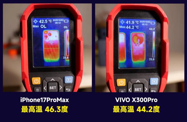 VIVO X300Pro简单对比iPhone17ProMax |外观、发热、屏幕等
