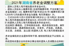 2024年湖南省的养老金调整方案会是怎样的？了解下近三年的变化图片