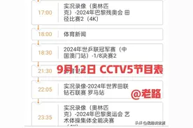 今晚中央5套19：30现场直播什么比赛？CCTV5、CCTV5+今日节目表！图片