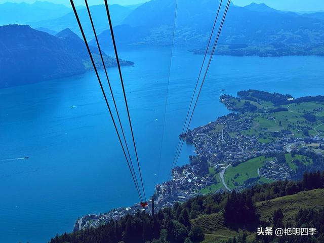 欧游杂记（5）‖ 齿轮火车几上几下瑞吉山，缆车凌空飞跃韦吉斯