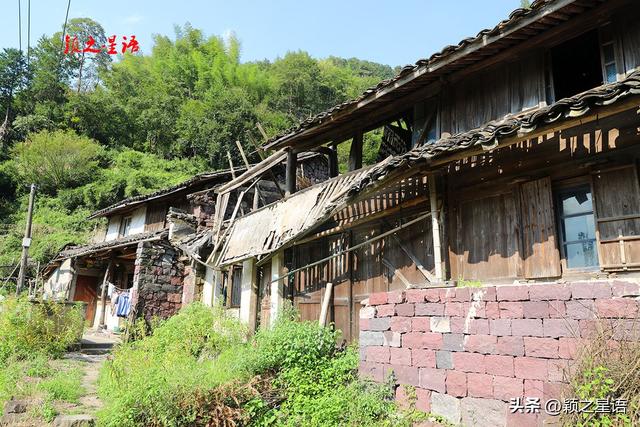原滋原味的古村落，石墙瓦房筲箕斗，只有老人和狗