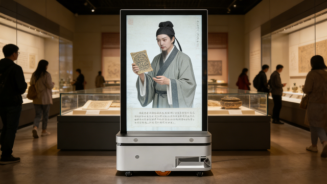 景区博物馆最新应用：历史IP复活，移动数字人互动屏打造文旅爆款
