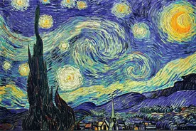 【书画中的流动】梵高名画《星空》赏析图片