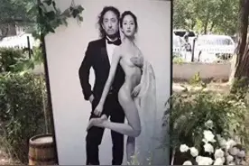 网红千惠婚礼照大尺度曝光！艺术还是炒作？网友惊呼：尺度太大图片