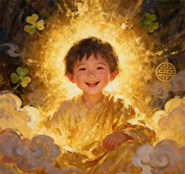 你的孩子，是有福之人，自带贵气，不必焦虑，将来一定会发光