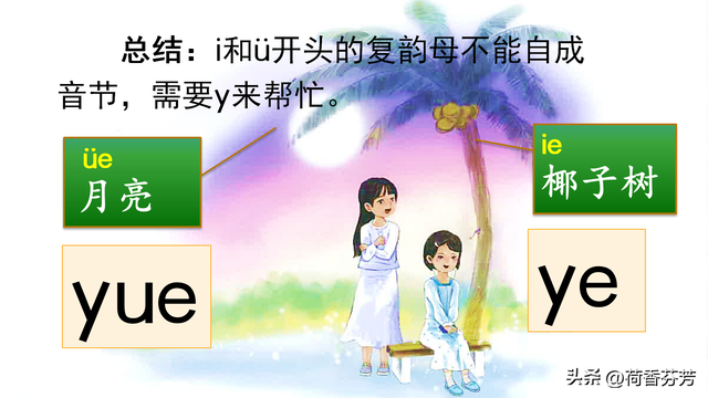 汉语拼音ie、üe、er图文讲解