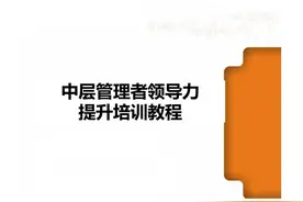 中层管理者-领导力提升培训课程（完整版）图片