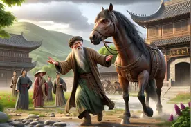 英文版《塞翁失马》，英语讲故事比赛素材，英语中华成语小故事图片