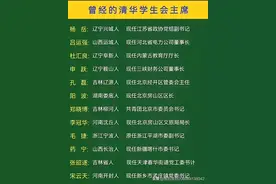 曾经的部分清华大学学生会主席及现在的职务图片