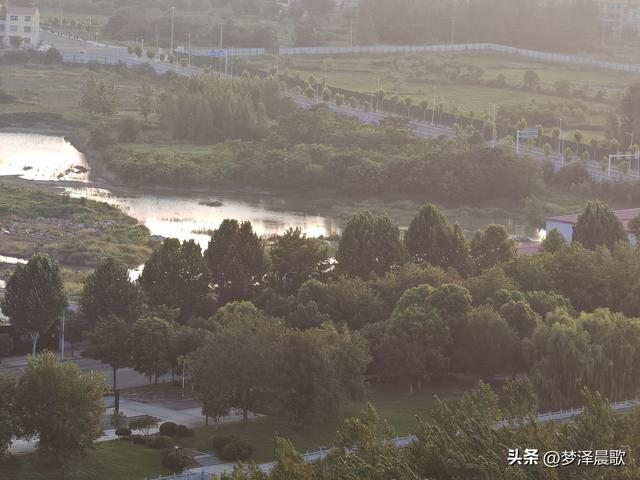 千年古城，云梦城东盛夏光影远眺