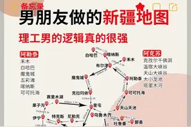 理工男绘制新疆攻略：超强逻辑的完美路线图片