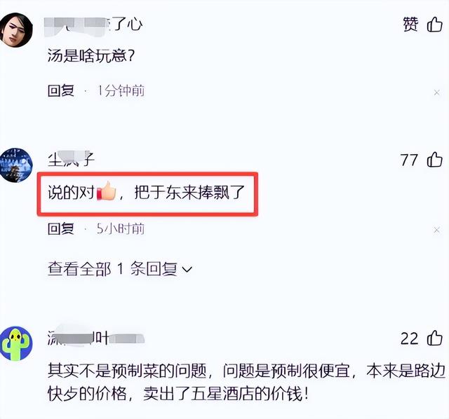 汤家凤吐槽于东来：买你东西，不代表认可你的价值观