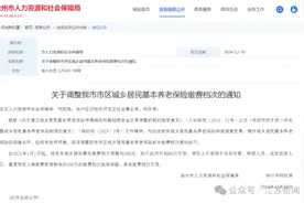 明起，最低缴费档次调整为500元！江苏一市通知图片