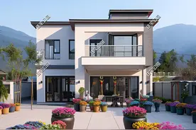 现代风格的别墅，为什么在农村越来越火？看完这4套图纸你就懂了图片