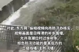 上海黄浦江有江水倒灌？视频疯传，市防汛办回应：不影响防汛安全图片