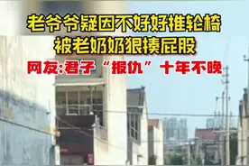 大妈怒打坐轮椅大爷后续！憋了大半辈子的气，逮住机会了！图片