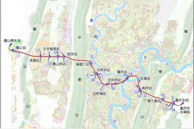 重庆轨道交通27号线：与1号线4次换乘，为何不与1号线共用璧山站图片