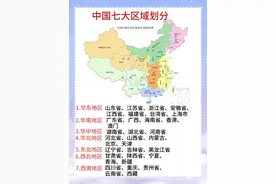 中国的七大地理分区（华北、华中、西北…）是怎么划分的？图片
