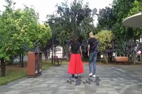 自由步《爱上草原爱上你》，夫妻搭档，简单花样其乐融融图片