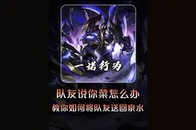 当队友说你菜怎么办？教你如何将队友送回泉水 #王者搞笑视频封面