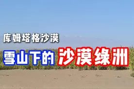雪山下的沙漠绿洲。沙漠土壤化新地图解锁 阿克塞｜库姆塔格沙漠视频封面