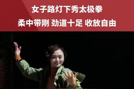 女子（@露游江湖 ）路灯下秀太极拳，柔中带刚 劲道十足 收放自由#太极拳 #非遗 #文化 #河南dou知道视频封面