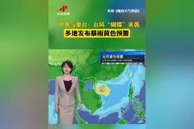 中央气象台：台风“蝴蝶”来袭 ，多地发布暴雨黄色预警