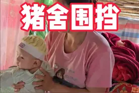 阿平冒着大雨，建造猪舍的围栏，白天一刻都不想休息 #农村生活视频封面