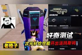 好奇测试！次元极客的补给仓能开出，新空投武器法玛斯步枪吗？