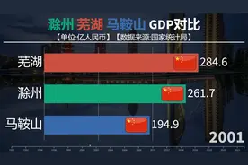 1990-2023年，滁州芜湖马鞍山GDP对比，芜马滁经济有多强？视频封面