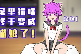 肥宅：家里猫咪终于变成猫娘了！视频封面