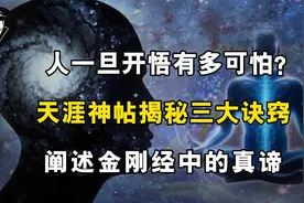 人一旦开悟有多可怕？天涯神帖揭示三大秘诀，阐述金刚经真谛视频封面