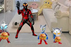 奥特曼启蒙早教儿童动画：小奥特曼们在吃汉堡包！视频封面