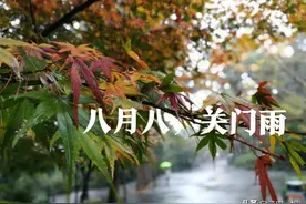 天气预报：今日八月八“关门雨”啥意思？下雨有啥预兆？农谚咋说图片