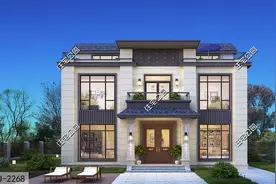 占地12×10米，浙江叶女士定制二层半户型，阁楼层设计住着更舒服图片