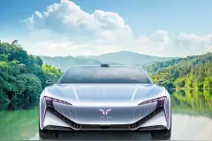 红旗汽车E001正面外观公布，将于今年亮相并上市图片