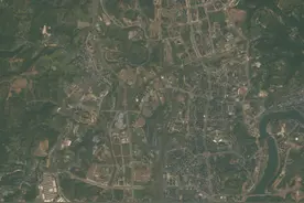 达州市下辖各县市最新卫星地图，建成区面积谁是第一？图片