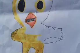 彩虹朋友的创意画图片