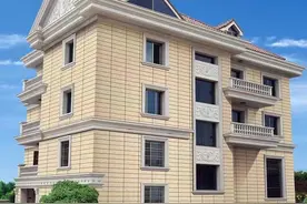 为何许多农村自建房外墙不贴瓷砖，而喷真石漆，原来有这几个优势图片