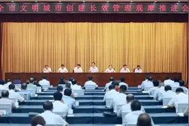 全市文明城市创建长效管理观摩推进会召开图片