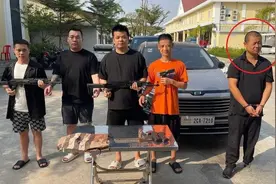 金边AK扫射案：再有一名中国嫌犯落网，5名中国人送审图片