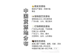 中国货源地分布！电商干货！建议收藏图片