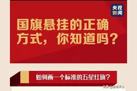 国旗的正确悬挂方式，你知道吗？图片