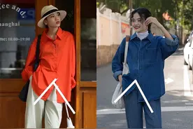 建议：有品位的女人穿衬衫别塞裤子，今年流行这么穿，气质显高级图片