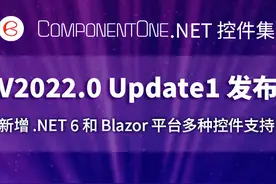ComponentOne 新版本发布，新增 .NET 6 和 Blazor 平台控件支持图片